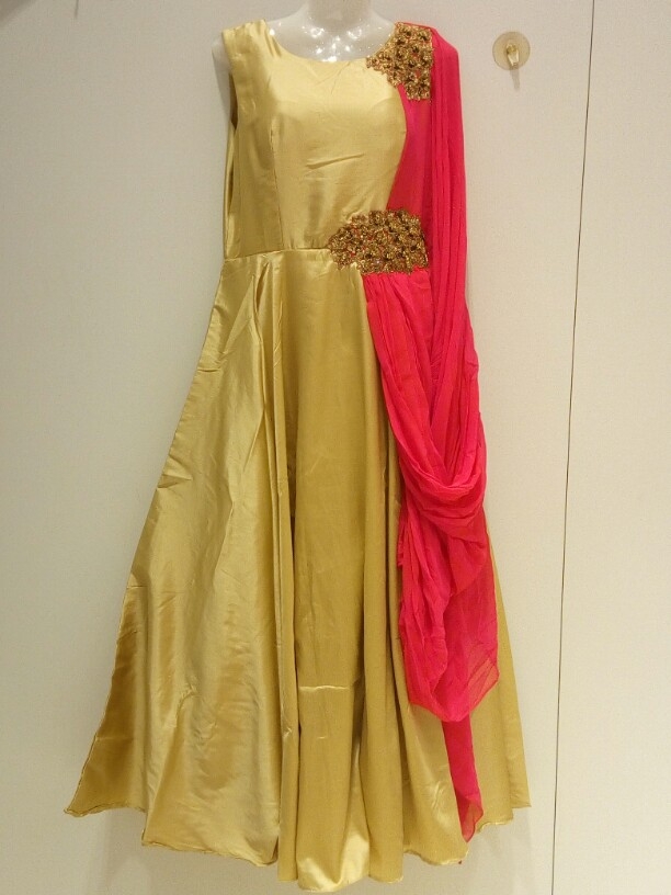 one piece dress with dupatta