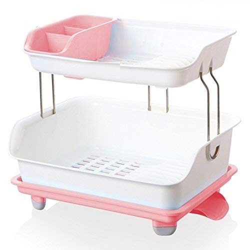 Buy Plastic Dish Drainer Organizer Pink Code C544939 Online