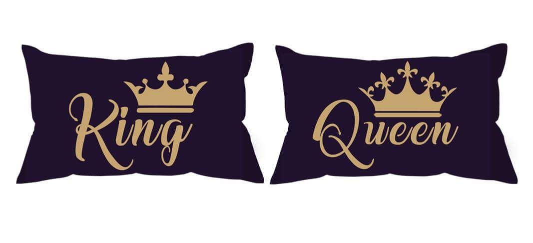 Buy Printsmay Black Customized Pillow Cover Pack Of Two Online